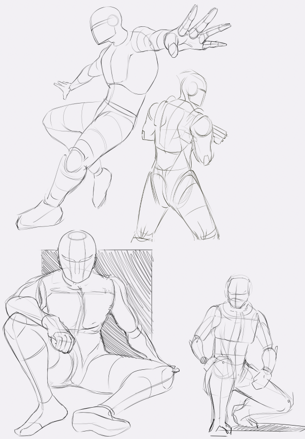 Series of Pose Sketches